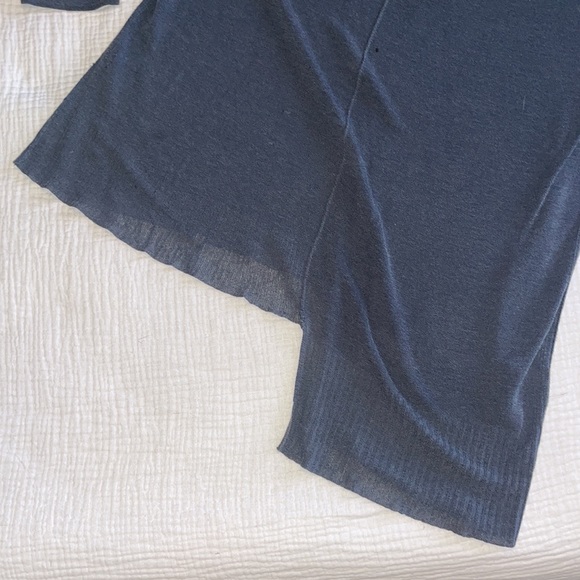 T Alexander Wang lightweight knit asymmetrical sweater. Dirty olive colour. S - Picture 4 of 10